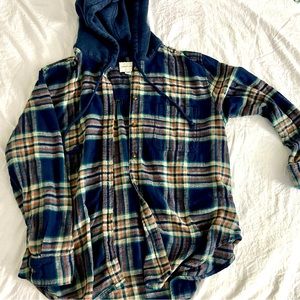 🍁American Eagle Flannel Hoodie 🍁